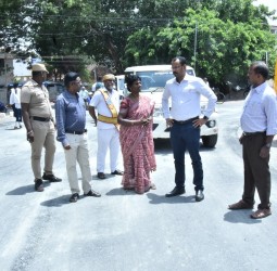 வளர்ச்சித் திட்ட பணிகளை தென்காசி கலெக்டர் கமல்கிஷோர், பார்வையிட்டு ஆய்வு