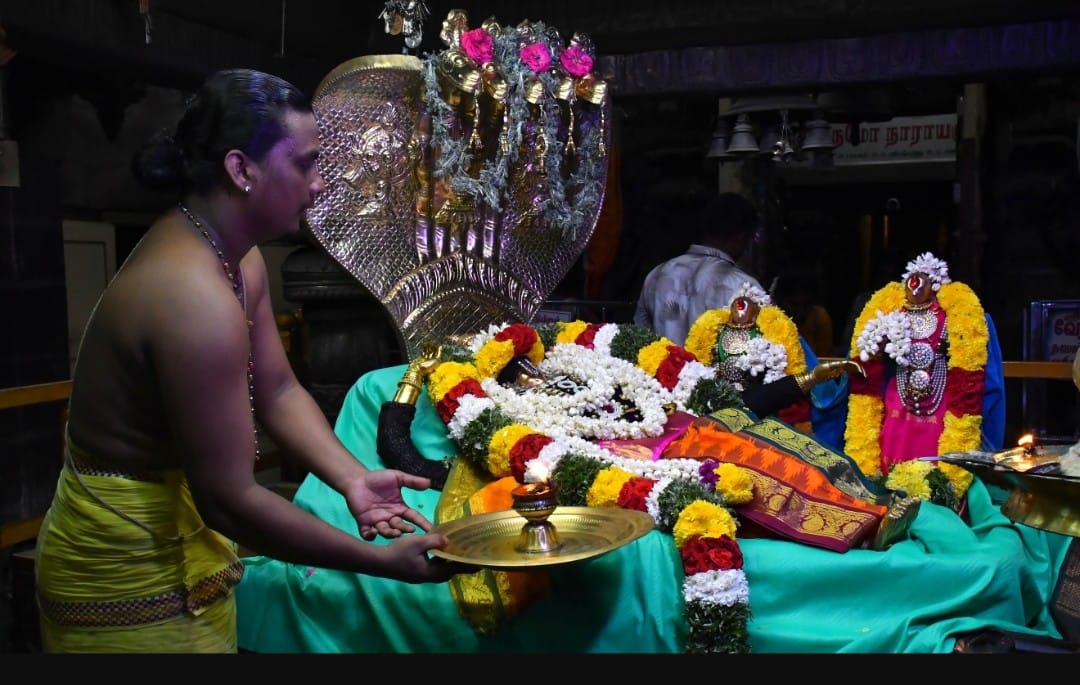 திருப்பவித்ர உத்ஸவத்தையொட்டி அனந்தசயன சேவையில் ராஜகோபால சுவாமி