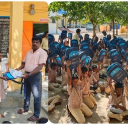 மாணவ மாணவியர்களுக்கு தமிழக அரசின் நலத்திட்ட உதவிகள் வழங்கப்பட்டன.*