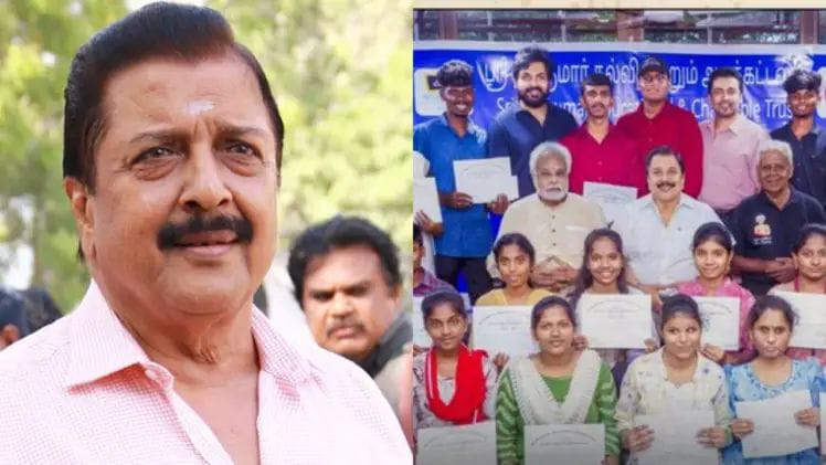 திண்டிவனம் தாய் தமிழ் பள்ளிக்கு சிவகுமார் ஒரு லட்சம் நிதி உதவி