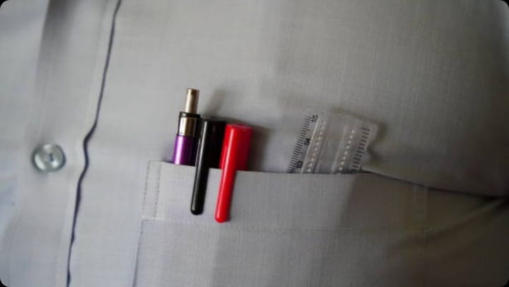 சட்டையில் இடது பக்கம் மட்டும் பாக்கெட் இருப்பது இதுக்குத்தான்* ....