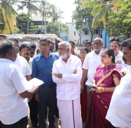 யோகா, தியான மண்டபம், நூலகம் & அன்னதானக் கூடம் ஆகியவற்றின் கட்டுமானப் பணிகளை அமைச்சர் சேகர் பாபு ஆய்வு