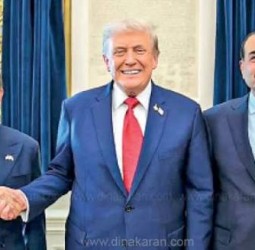 பாக். பிரதமர், தளபதியுடன்  டிரம்ப் 30 நிமிடம் பேச்சுவார்த்தை