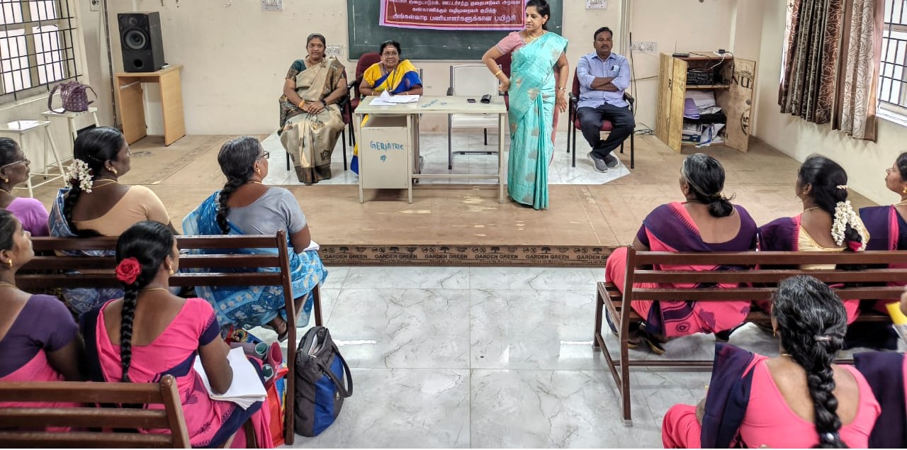 அங்கன்வாடி பணியாளர்களுக்கு பயிற்சி