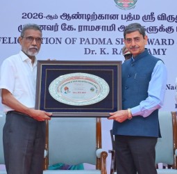 தமிழக வேளாண் விஞ்ஞானி ராமசாமிக்கு பத்மஸ்ரீ விருது