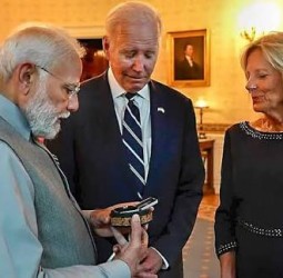 இந்திய தலைவா்களின் பரிசுப் பட்டியல்: அமெரிக்கா வெளியீடு