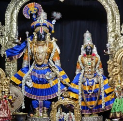 *நீலப்பட்டு அணிந்து பக்தர்களுக்கு காட்சி..!*