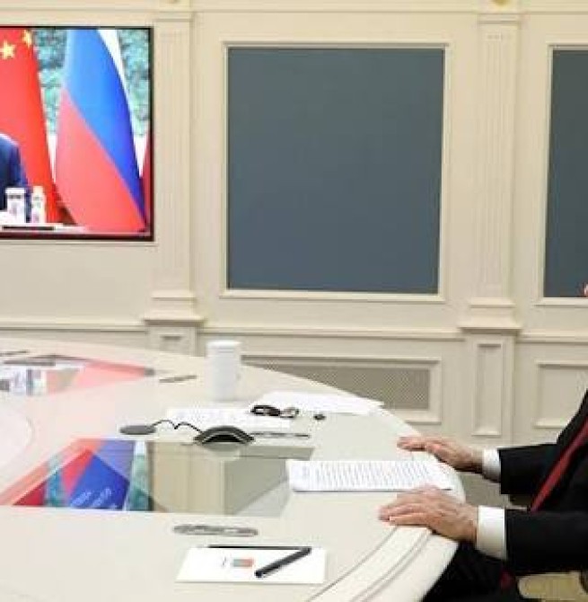 சீன, ரஷ்ய அதிபர்கள் வீடியோ அழைப்பில் பேச்சு