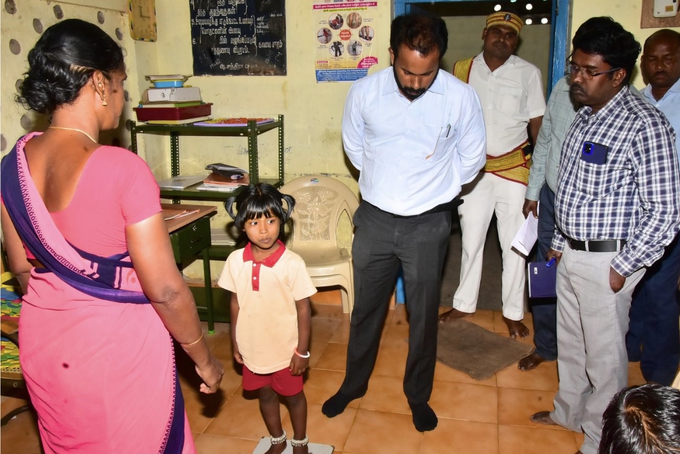 தென்காசி கலெக்டர் கமல்கிஷோர் ஆய்வு