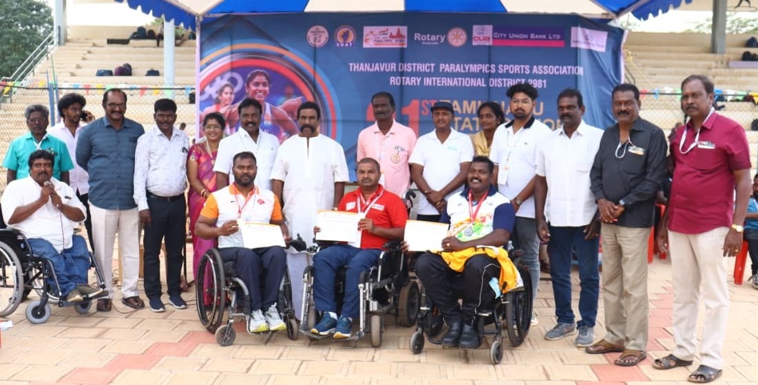 மாநில அளவிலான மூத்தோர் பாரா தடகள சாம்பியன்ஷிப் விளையாட்டுப் போட்டி