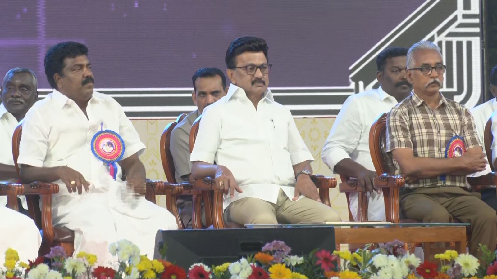 மு.க.ஸ்டாலினுக்கு ஜாக்டோ ஜியோ சார்பில் சென்னையில் நேற்று பாராட்டு விழா