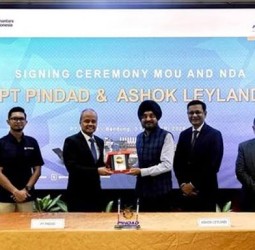 மின்சார பஸ், ராணுவ வாகனங்கள் தயாரிக்க இந்தோனேசியா அரசுடன் அசோக் லேலண்ட் ஒப்பந்தம்