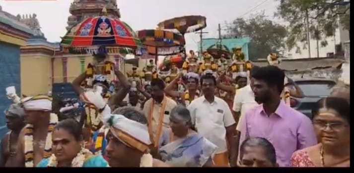 காசி நஞ்சேகவுண்டன்புதூர் மாரியம்மன் கோவில் திருக்குட நன்னீராட்டு விழா