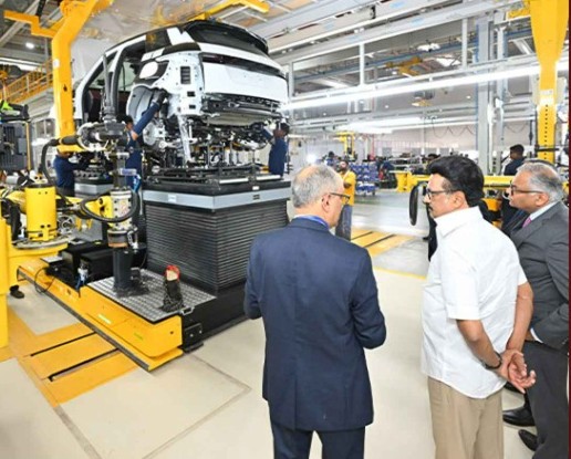 ராணிப்பேட்டை பனப்பாக்கத்தில் திறக்கப்பட்ட டாடா மோட்டார்ஸ் நவீன வாகன உற்பத்தி ஆலை