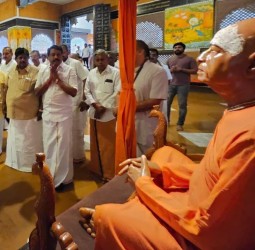 இஸ்கான் திருக்கோவிலில் பாஜக மாநிலத் தலைவர் நயினார்நாகேந்திரன் தரிசனம்