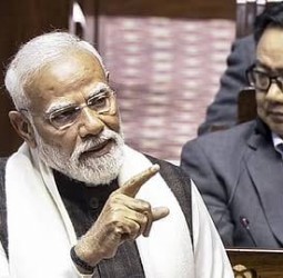 வளர்ந்த இந்தியாவை நோக்கி நாடு வேகமாக பயணிக்கிறது’’   - மாநிலங்களவையில் பிரதமர் மோடி பேச்சு