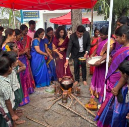 அழிஞ்சமங்கலம் அரசு ஆரம்பப் பள்ளி மற்றும் உயர்நிலைப் பள்ளியில் சமத்துவ பொங்கல்