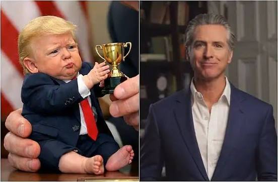 ஓராண்டு ஆட்சி! குட்டி டிரம்ப்புக்கு அமைதிக்கான பரிசு வழங்கி கலிஃபோர்னியா ஆளுநர் கிண்டல்!