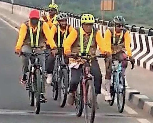 குமரிக்கு சைக்கிளில் வந்த   எம்எல்ஏக்கு மோடி பாராட்டு