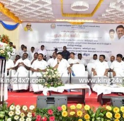 நாமக்கலில் ரூ.198 கோடி மதிப்பிலான புறவழிச்சாலைகளை அமைச்சர் எ.வ.வேலு திறந்து வைத்து புதிய சாலைகளுக்கு அடிக்கல்