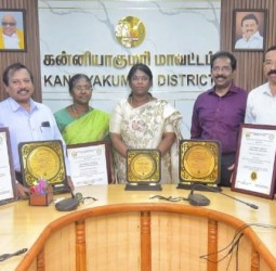 கன்னியாகுமரி அரசு மருத்துவக் கல்லூரி தெற்கு மண்டல பிரிவில் 5 பிரிவுகளில் விருது