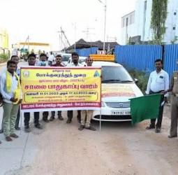 மேட்டுப்பாளையத்தில் சாலை பாதுகாப்பு விழிப்புணர்வு