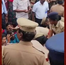 சாலூர் கிராம கல்லூரி மாணவிகளுக்கு பாலியல் தொந்தரவு கொடுத்த போதைக்கும்பல் தட்டிக்கேட்டவர் மீது தாக்குதல்: போலீஸ் எஸ்.பி.யிடம் மக்கள் புகார்