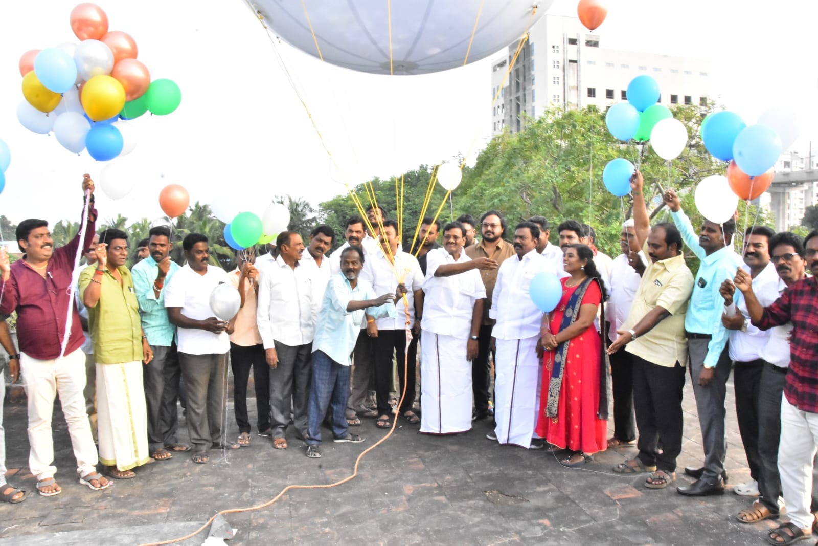 நூற்றாண்டு விழா விழிப்புணர்வு பலூன்