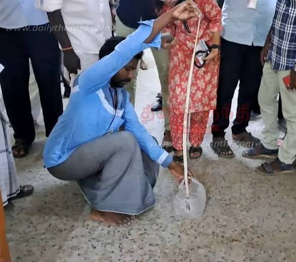 எது கடித்தது என தெரியவில்லை... 3 பாம்புகளுடன் ஆஸ்பத்திரிக்கு வந்த வாலிபரால் பரபரப்பு