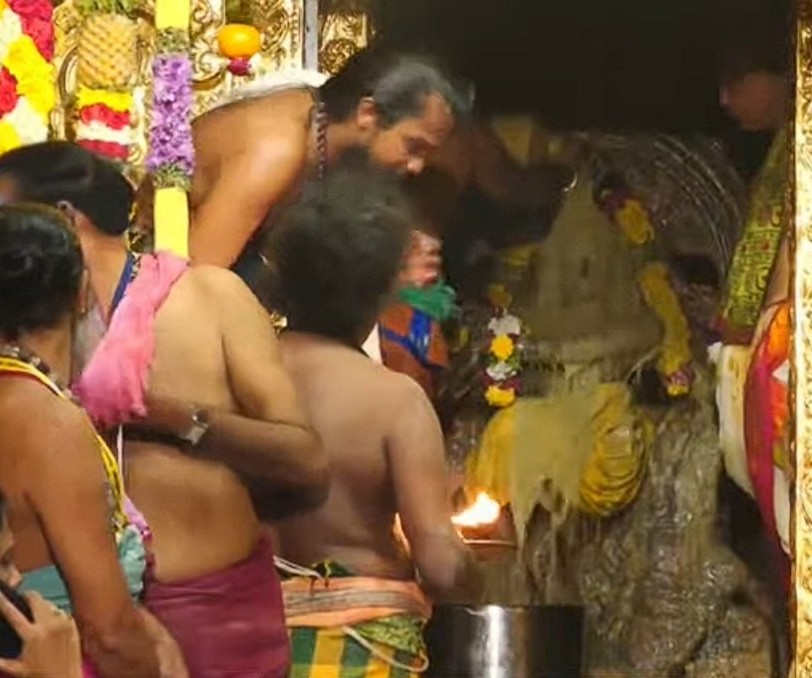 ஆருத்ரா தரிசன விழாவில் சுவாமிக்கு பாலாபிஷேகம்