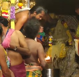 ஆருத்ரா தரிசன விழாவில் சுவாமிக்கு பாலாபிஷேகம்