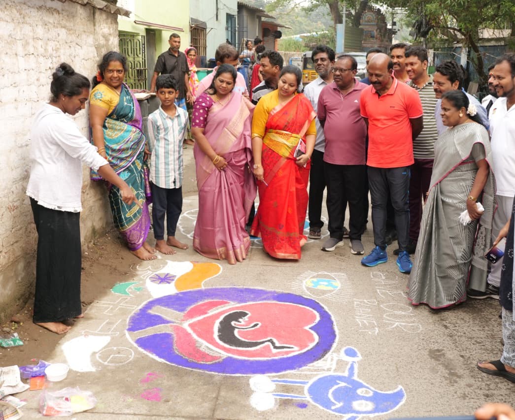 உலக சாதனைக்கான மாபெரும் கோலப் போட்டி