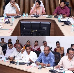 நிதிநிலை அறிக்கையில் அறிவிக்கப்பட்ட திட்டங்களின் செயலாக்கம் குறித்த ஆய்வுக்கூட்டம்