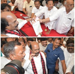 திருவண்ணாமலை சட்டமன்றத் தேர்தலுக்கான மாண்புமிகு அமைச்சர் எ. வ.வேலு அவர்கள் விருப்பமனு....